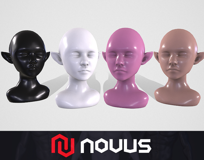 Display Head Mannequin - Elf Version {Mesh} 