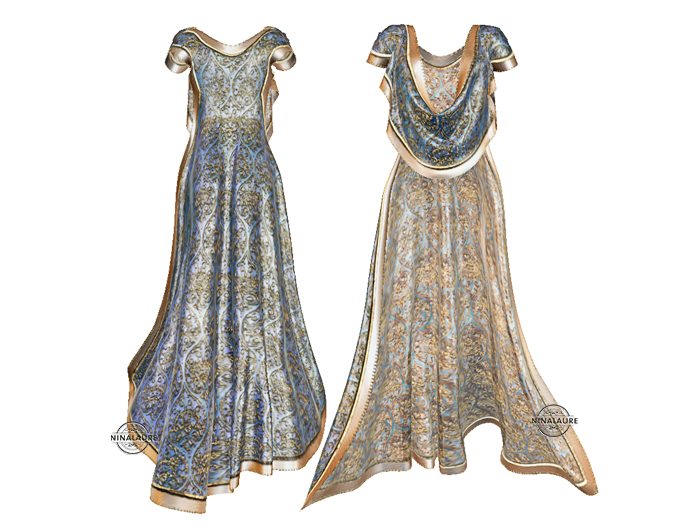 !dM Maharani | Silk Robe LAPIS/SKY | Maitreya Lara