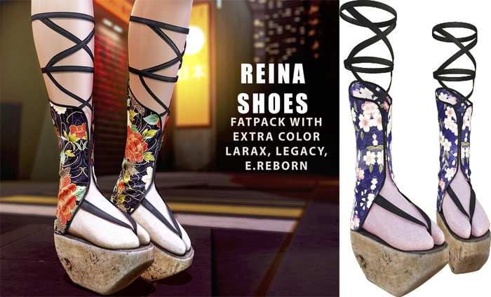 UNA. Reina Shoe Blue