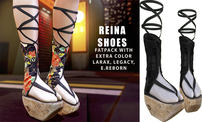 UNA. Reina Shoe Black