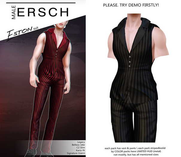 ERSCH - Eston suit -black-