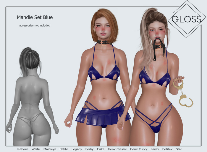 *Gloss* Mandie Set Blue