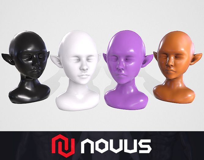 Display Head Mannequin II - Elf Version {Mesh} 