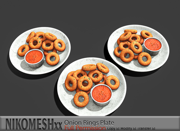 ::NIKOMESH::Full Permission Onion Rings Plate