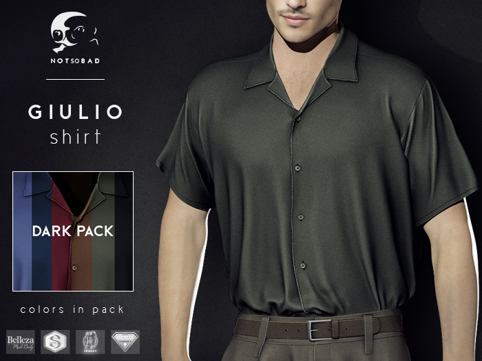 not so bad . mesh . GIULIO shirt . DARK PACK