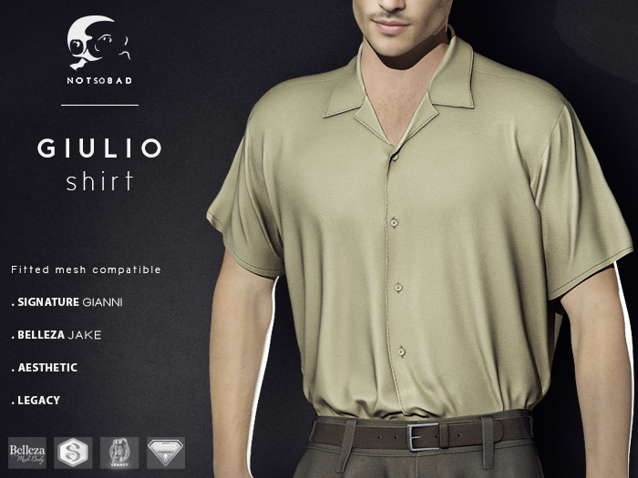 not so bad . mesh . GIULIO shirt . sand