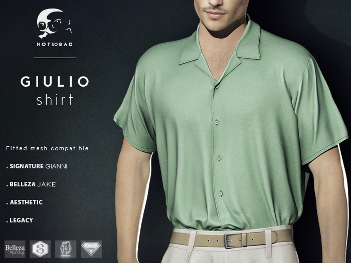 not so bad . mesh . GIULIO shirt . mint