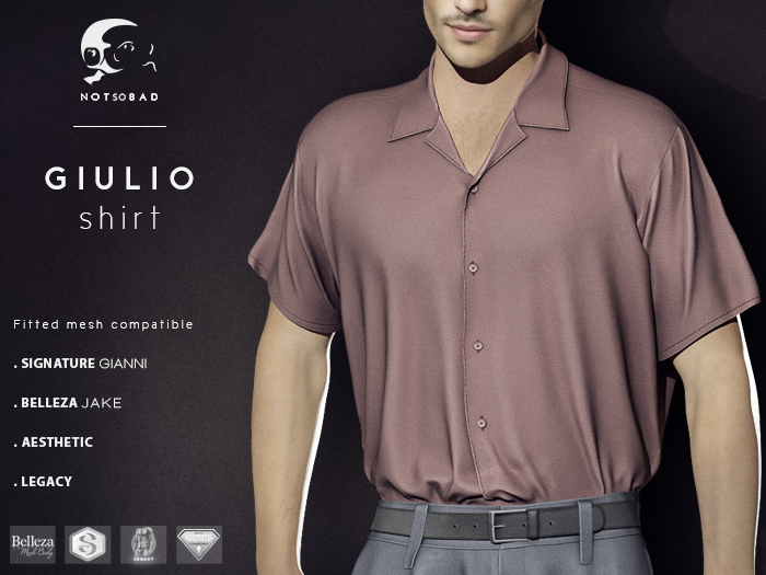 not so bad . mesh . GIULIO shirt . flamingo