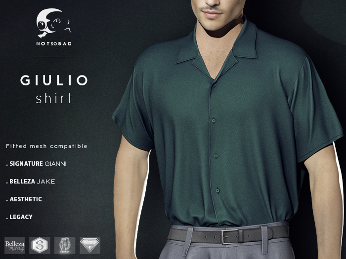 not so bad . mesh . GIULIO shirt . forest