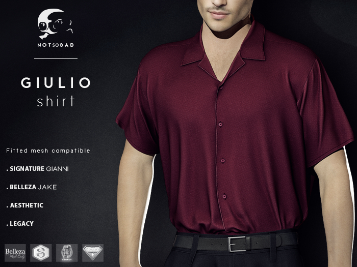 not so bad . mesh . GIULIO shirt . red