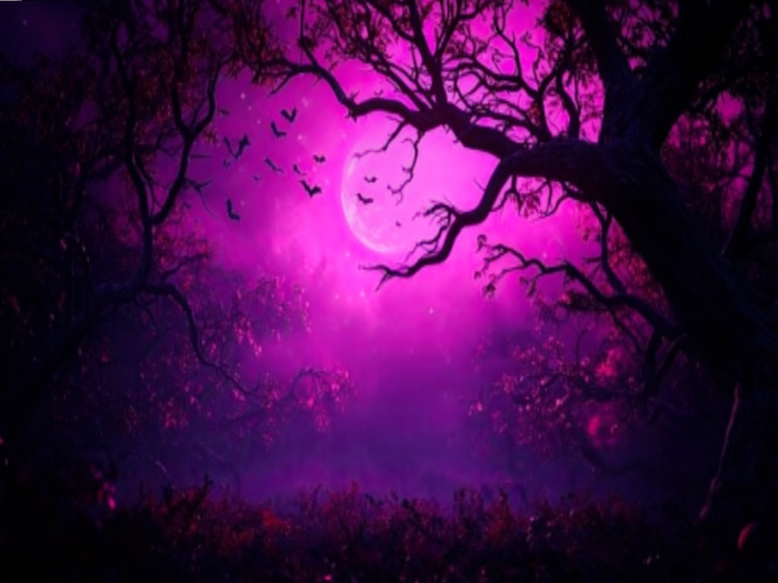 Pink Gothic Forest Texture