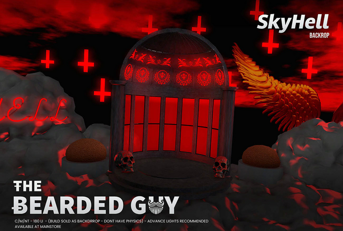 Hell Sky Backdrop - The Bearded Guy