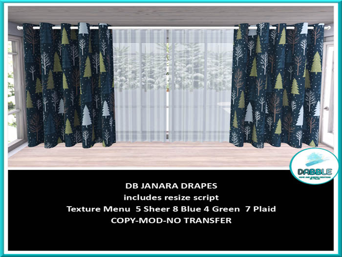 DB JANARA DRAPES  add me