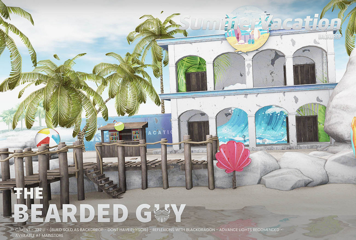Summer Vacation Backdrop - The Berded Guy