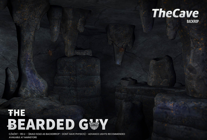 The Cave Backdrop - The Bearded Guy