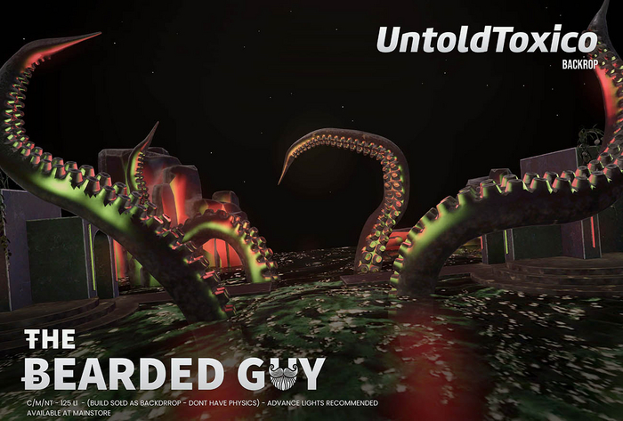 Untold Toxic Backdrop - The Bearded Guy