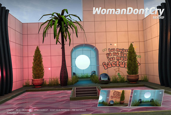 Woman Dont Cry Backdrop PBR - The Bearded Guy