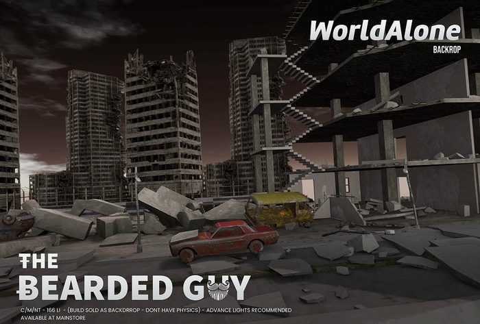 World Alone Backdrop - The Bearded Guy