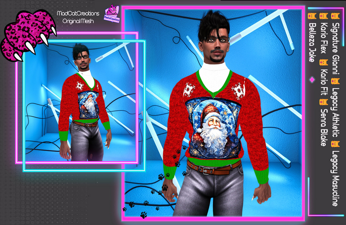 MCC - Men - Santa clause sweater w turtleneck - single