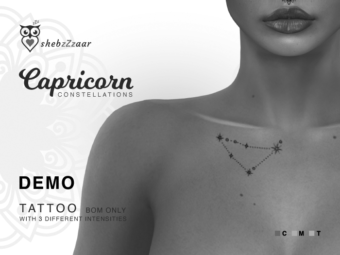 shebzZzaar - DEMO - TATTOO - CONSTELLATIONS: Capricorn - BOM
