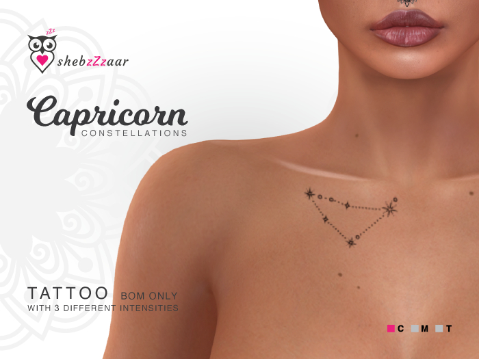 shebzZzaar - TATTOO - CONSTELLATIONS: Capricorn - BOM