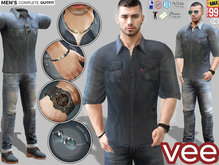 CA PROMO SIGNATURE GIANNI BELLEZA JAKE SLINK VEE OUTFIT BLUE