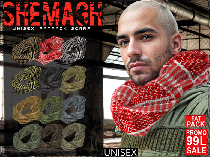 CA PROMO SHEMAGH SCARF UNISEX FAT PACK