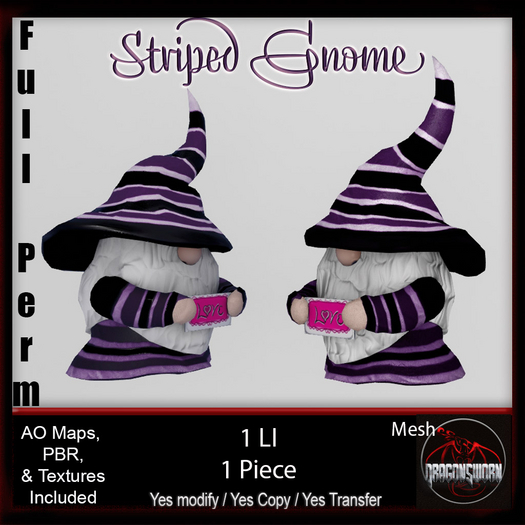 Full Perm Striped Gnome