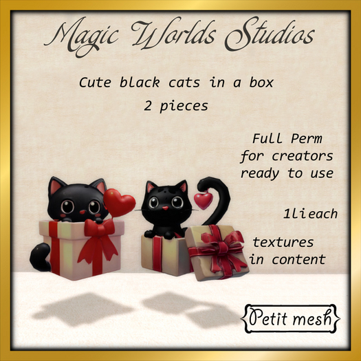 MW black cat on a gif box 1 FULL PERM