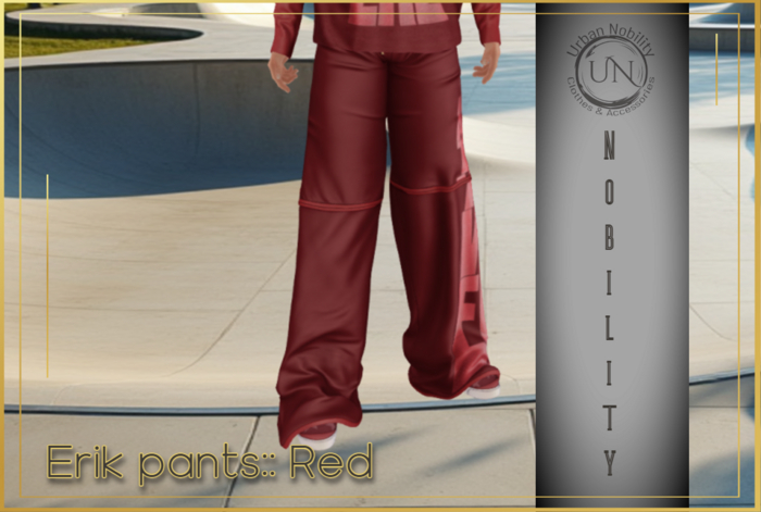 **UN** Erik Pants:: Red