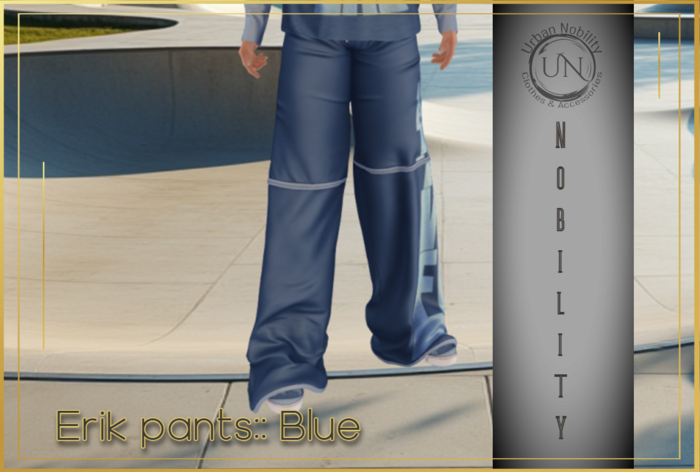 **UN** Erik Pants:: Blue