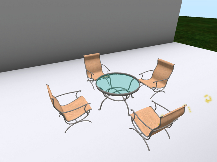garden table and chair   Sculptie_  without a script