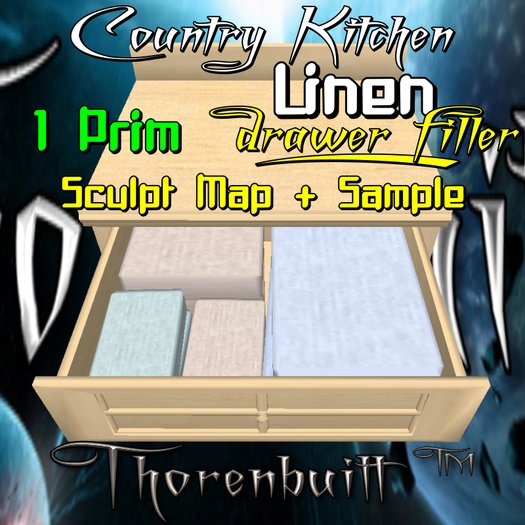 Thorenbuilt - Country Kitchen Linens Sculpt Map Kit
