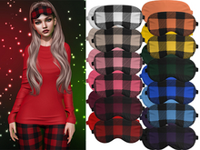 Joy Eye Masks [Buffalo Plaid Pack] - Maitreya LaraX • PetiteX • eBody Reborn