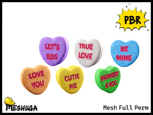Meshuga PBR Valentines Sweethearts Candy Pack FULL PERM MESH