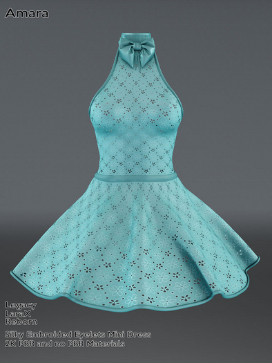 1W-Amara-Embroided Mini Dress Limpet Shell