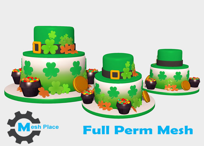 Mesh Place - St Patrick's Day Shamrock Cake  Full Perm