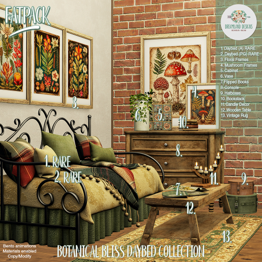 DD Botanical Bliss Daybed Collection FATPACK