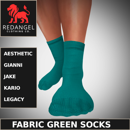 Fabric Green Socks 