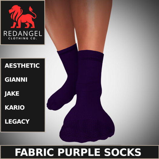 Fabric Purple Socks 