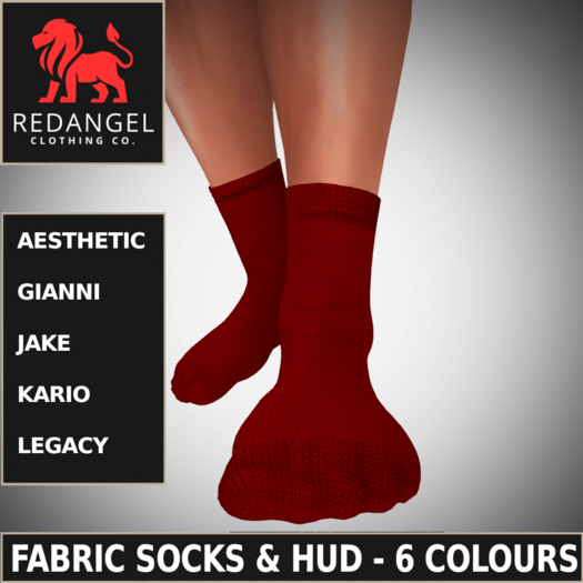 Fabric Socks & HUD - 6 Colours Available.