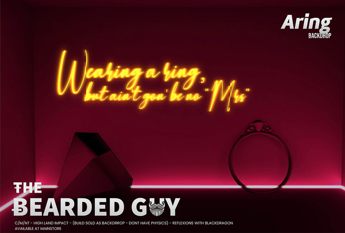 A Ring Backdrop - The Bearded Guy