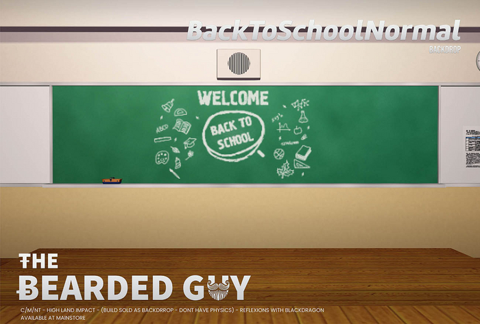 Back to School Backdrop - The Bearded Guy