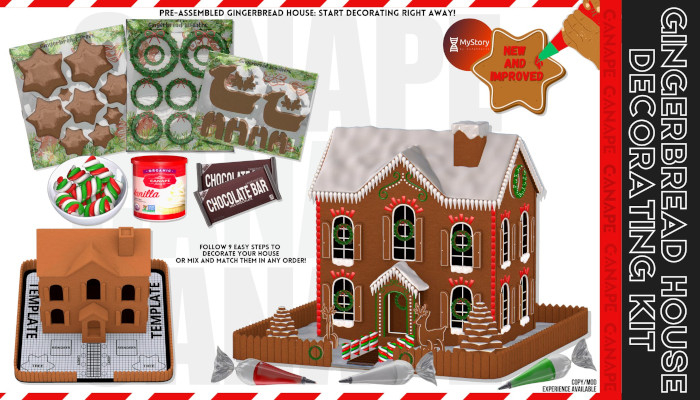 [Canape] Gingerbread House Decorating Kit 