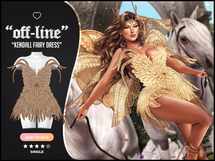 "Off-Line" x "Kendall" Dress / Cream