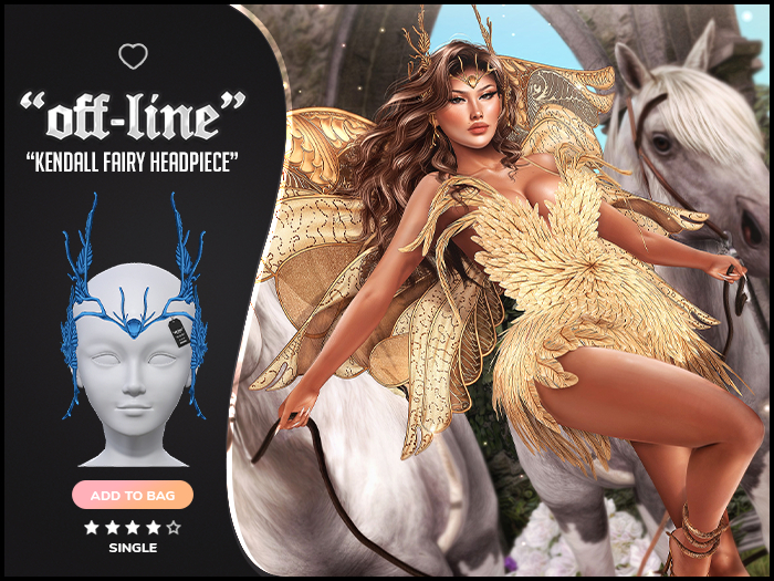 "Off-Line" x "Kendall" Headpiece / Blue