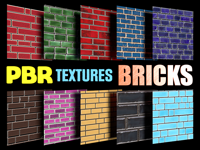 EA Design ♦ PBR - Bricks - Set 01
