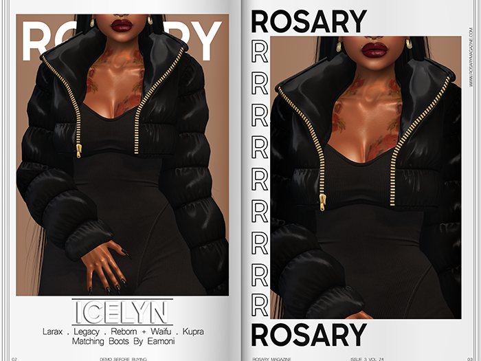 Rosary. Icelyn . Coat Black