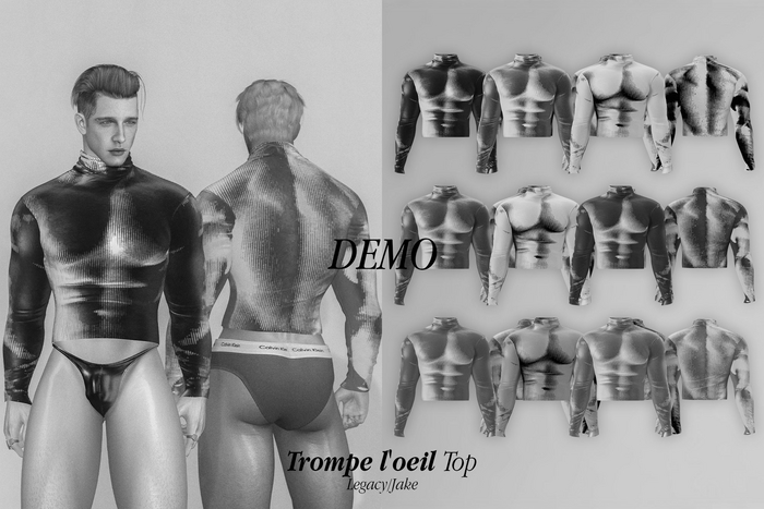 KLN SZN - Muscle Trompe l'oeil Top Demo