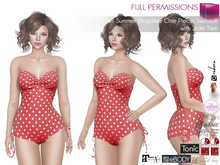 MI961683 Summer Strapless One Piece Swimsuit with Side Ties FIT